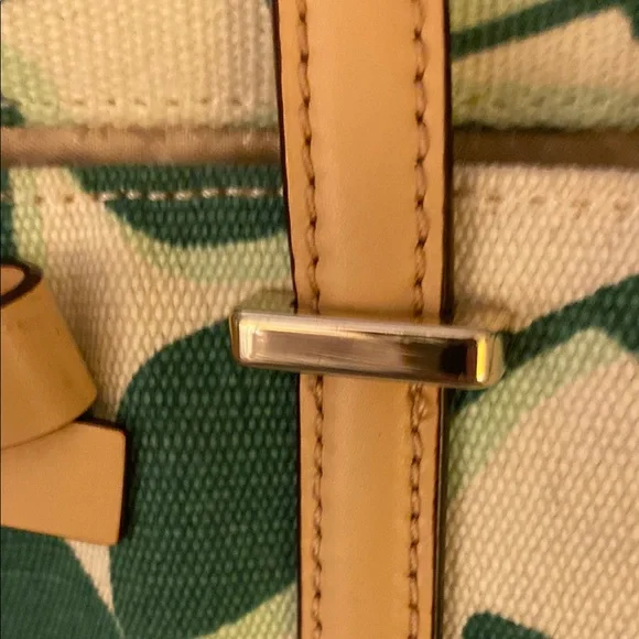 Kate Spade Green and White Botanical Tote - Picture 13 of 16